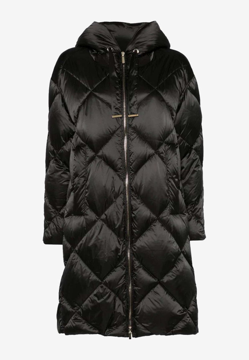 Max Mara The Cube Trefe Quilted Nylon Parka Black 2429496075600TREFE_078