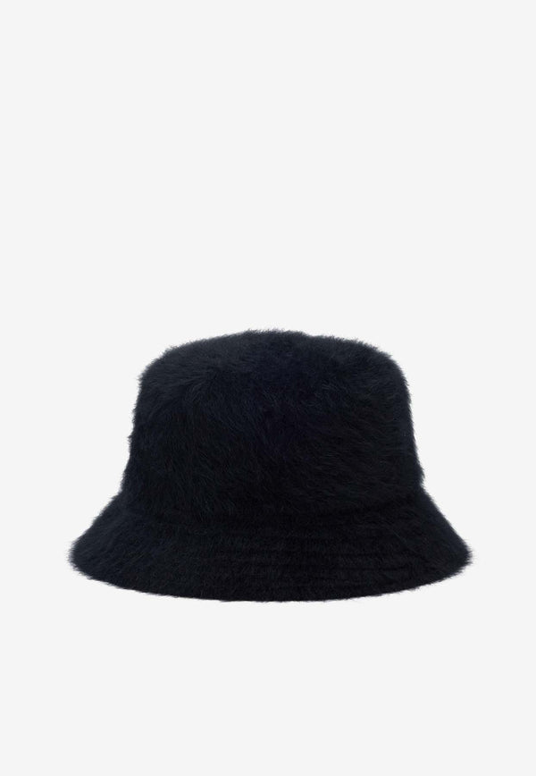 AMI PARIS Ami De Coeur Faux-Fur Bucket Hat Black UHA236AW0028_001