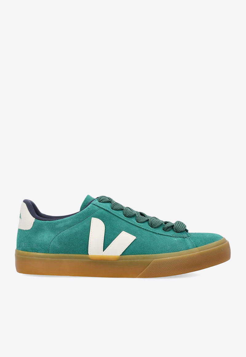 Veja Campo Bold Suede Sneakers Green CP0303695A_GOLF/PIERRE