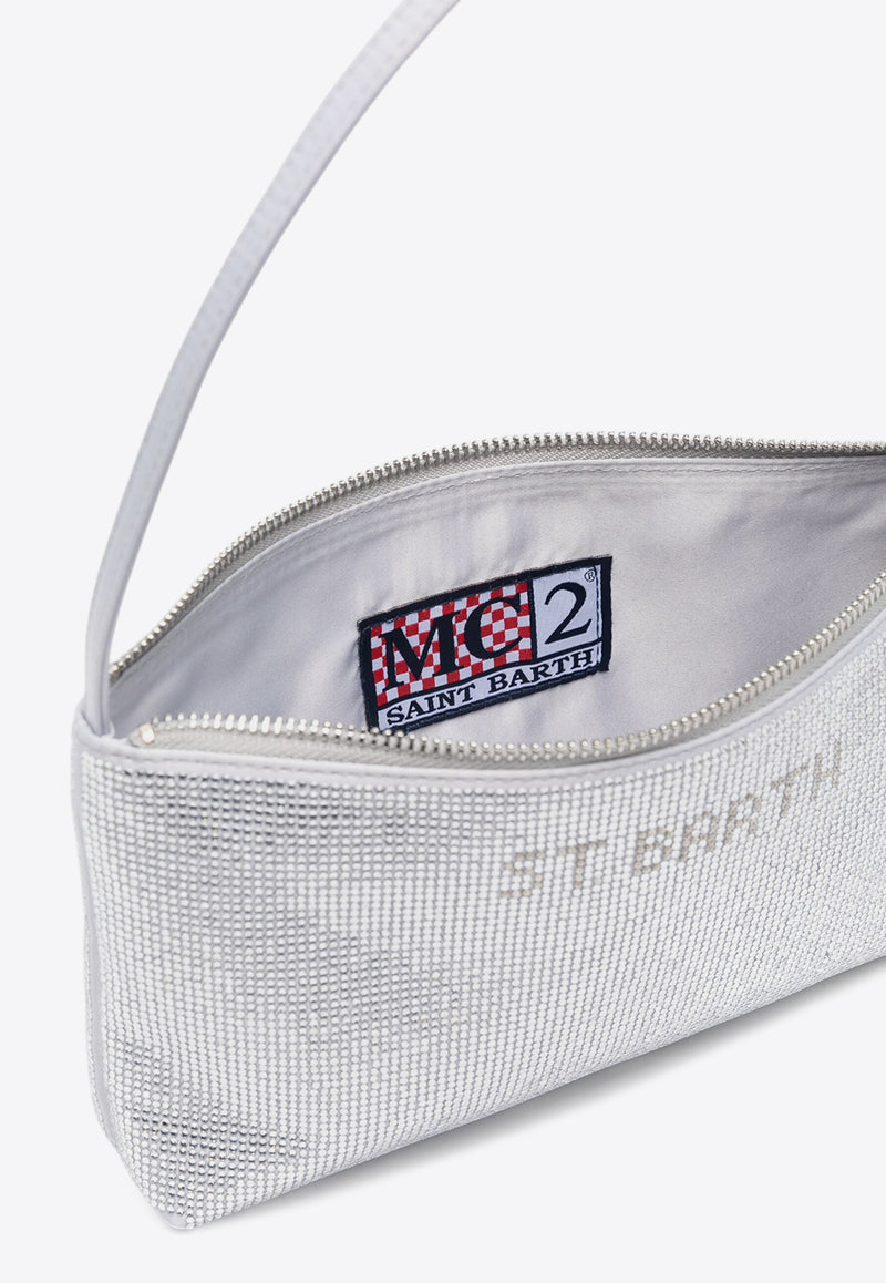 MC2 Saint Barth Strassy Shiny Shoulder Bag Silver STRAS001_01438G