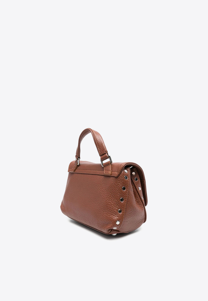 Zanellato Baby Postina Leather Crossbody Bag Brown 0680100050000BABY_Z0240