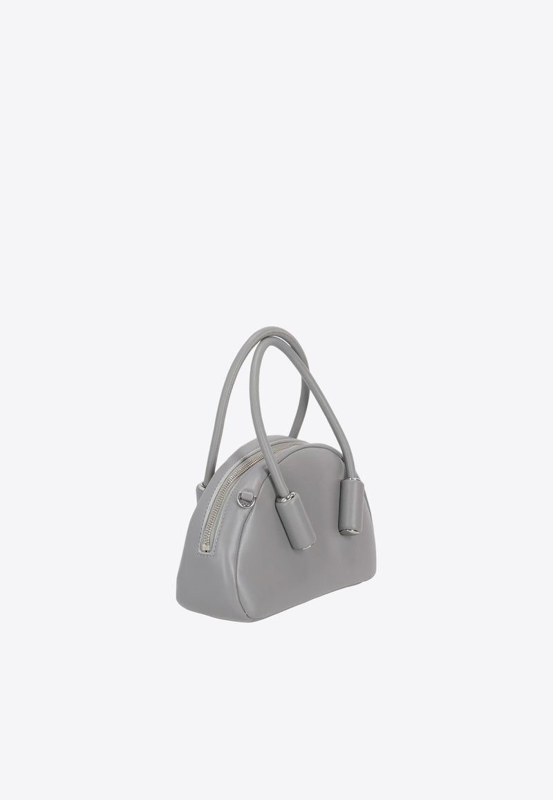 Themoirè Selene Faux Leather Top Handle Bag Gray TMFW24SN_104