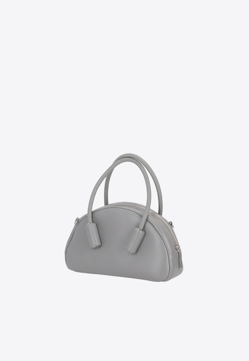 Themoirè Selene Faux Leather Top Handle Bag Gray TMFW24SN_104