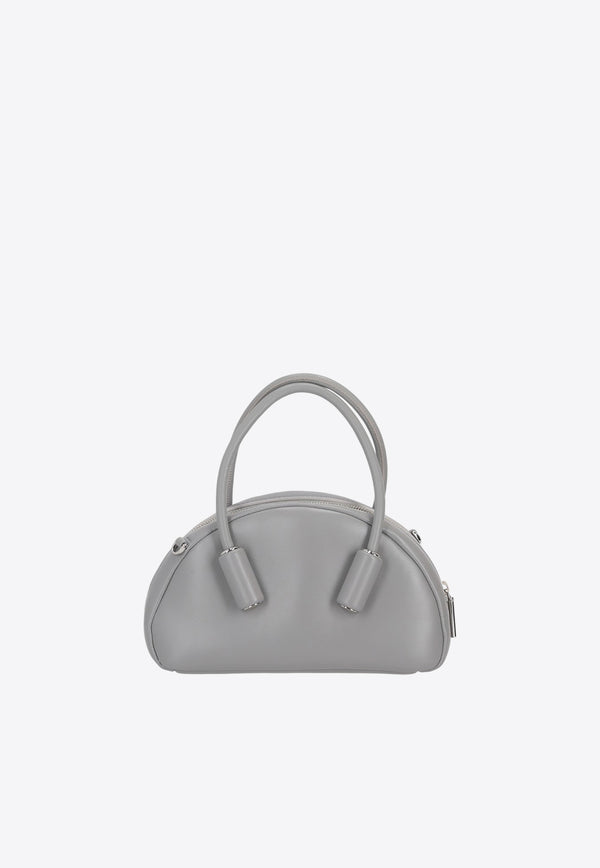 Themoirè Selene Faux Leather Top Handle Bag Gray TMFW24SN_104