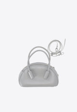 Themoirè Selene Faux Leather Top Handle Bag Gray TMFW24SN_104