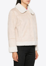 MC2 Saint Barth Lorayne Shearling Jacket Pink LOA001_00563G