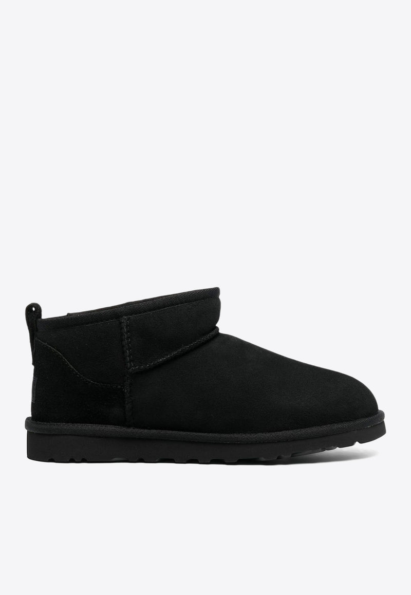 UGG Classic Ultra Mini Suede Boots Black 1137391_BLK