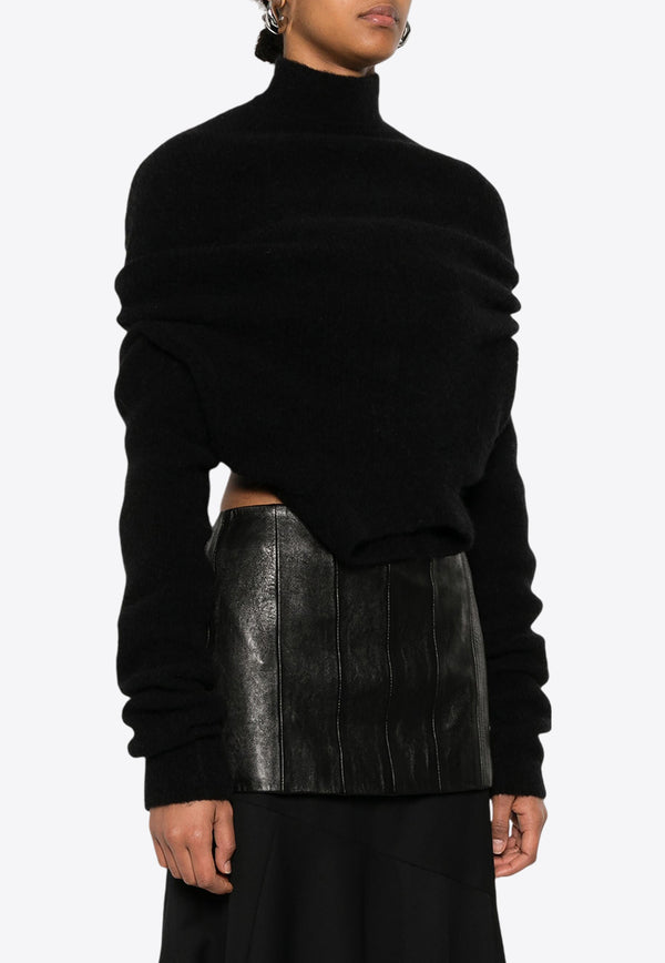 Rick Owens Headon Lupetto Open-Back Sweater Black RO02D3676KWPL_09