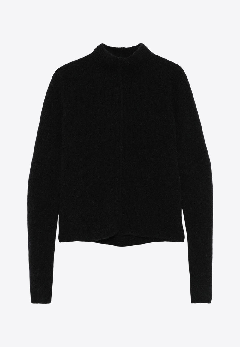 Rick Owens Headon Lupetto Open-Back Sweater Black RO02D3676KWPL_09