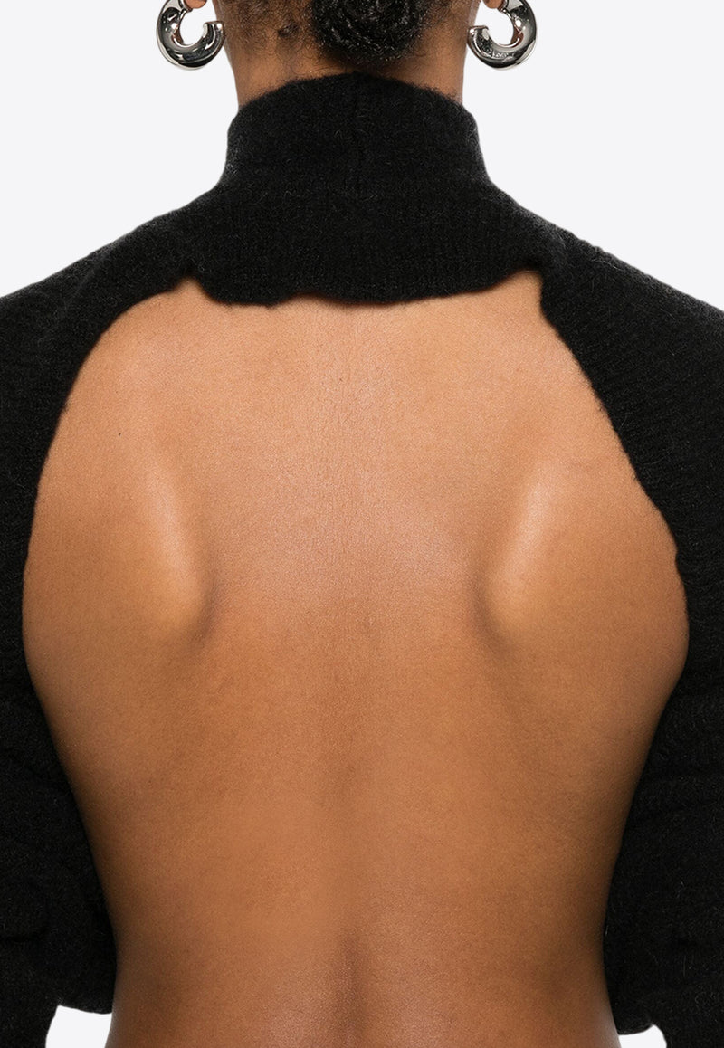 Rick Owens Headon Lupetto Open-Back Sweater Black RO02D3676KWPL_09