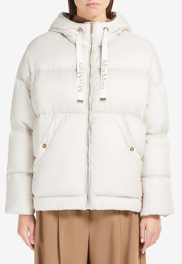 Max Mara The Cube Trebi Quilted Puffer Jacket  White 2429486135600TREBI_066