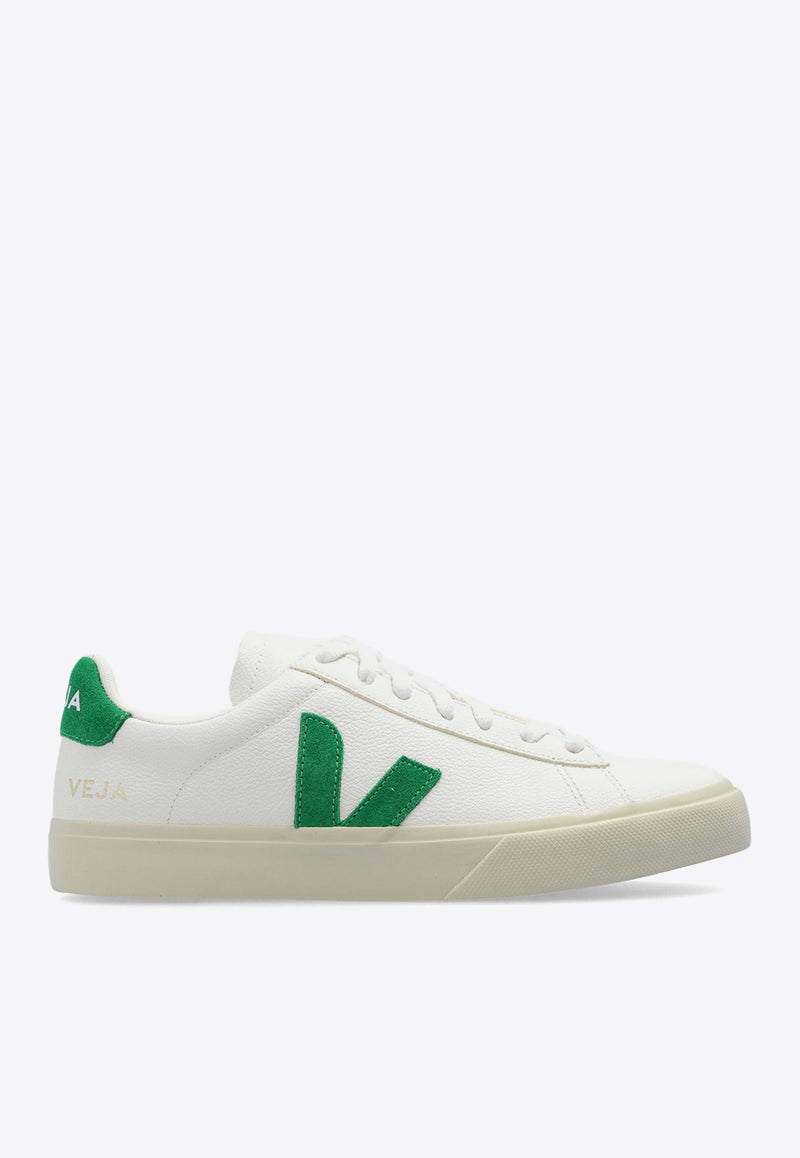 Veja Campo Leather Sneakers White CP0503690B_EXTRA WHITE/EMERAUDE