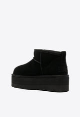 UGG Classic Ultra Mini Flatform Suede Boots Black 1135092_BLK