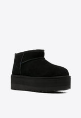 UGG Classic Ultra Mini Flatform Suede Boots Black 1135092_BLK