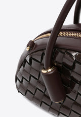 Themoirè Selene Woven Naplak Top Handle Bag Fondant TMFW24SIW_98