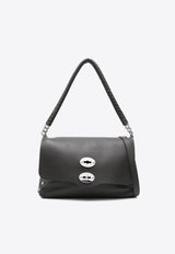 Zanellato Small Postina Piuma Chain Shoulder Bag Gray 0680901130000S_Z0263