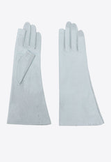 Rick Owens Bean Blister Leather Gloves Light Blue RO02D3451LBA_36