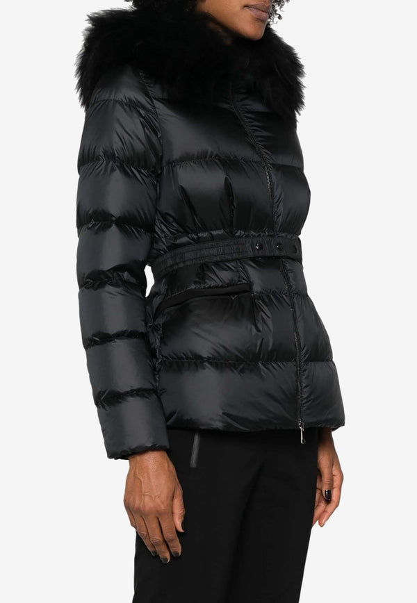 Moncler Boed Faux Fur-Trimmed Down Jacket Black J20931A00095595FE_999