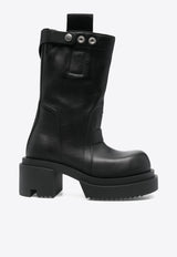 Rick Owens Porterville 60 Mid-Calf Leather Bogun Boots Black RO02D3876LOO_09