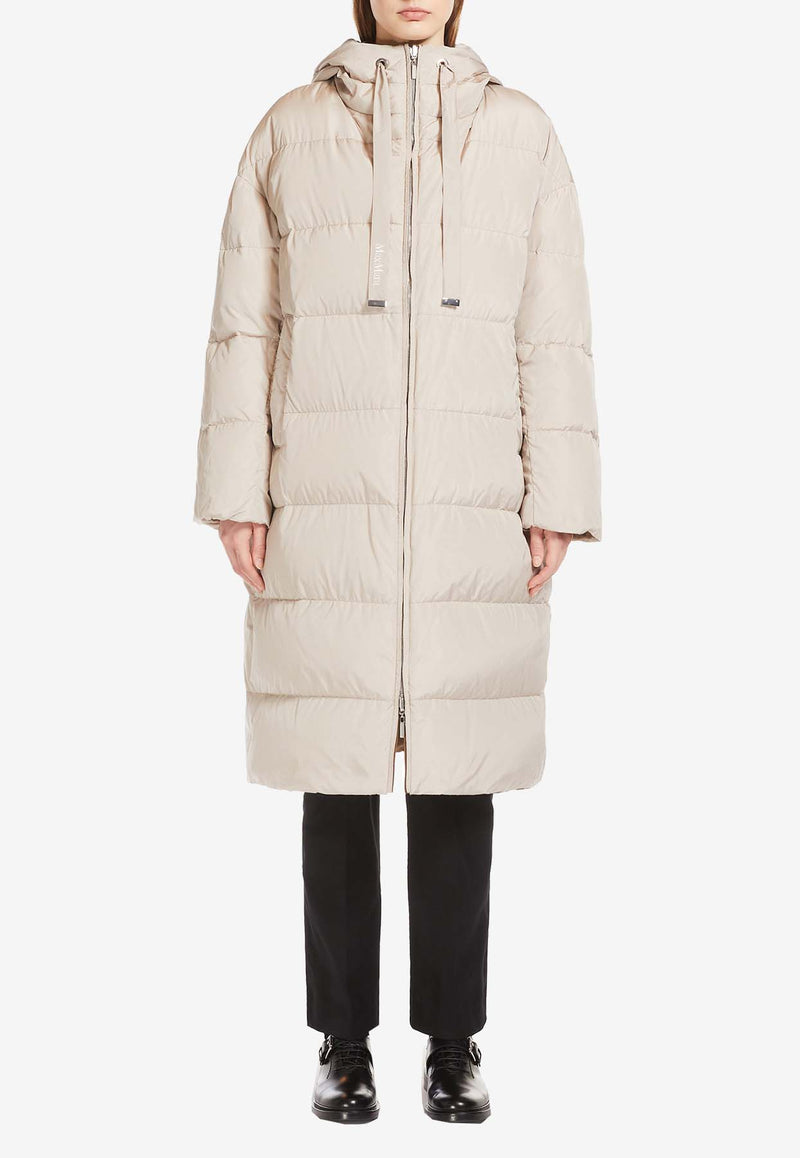 Max Mara The Cube Taffpi Long Reversible Parka White 2429496055600TAFFPI_037