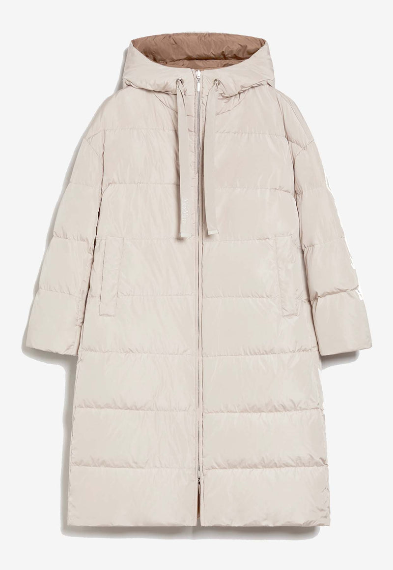 Max Mara The Cube Taffpi Long Reversible Parka White 2429496055600TAFFPI_037