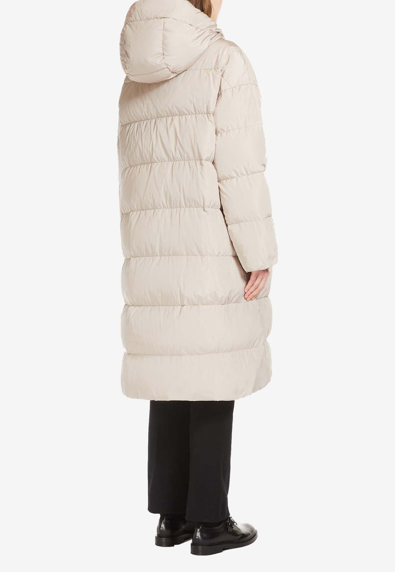 Max Mara The Cube Taffpi Long Reversible Parka White 2429496055600TAFFPI_037