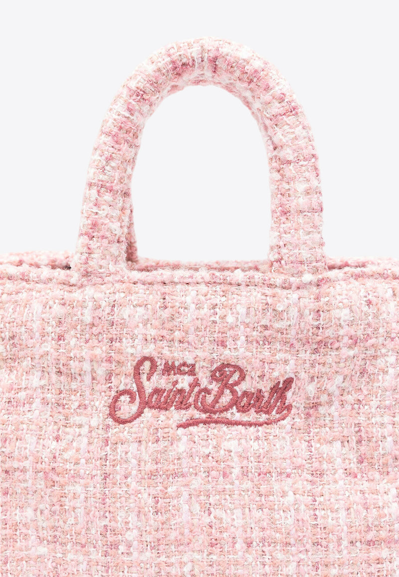 MC2 Saint Barth Mini Vanity Tweed Tote Bag Pink VAMI005_00245G