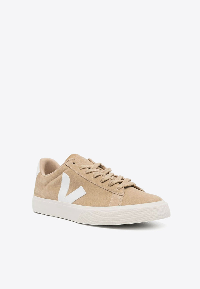 Veja Campo Low-Top Suede Sneakers Beige CP0302963B_DUNE WHITE