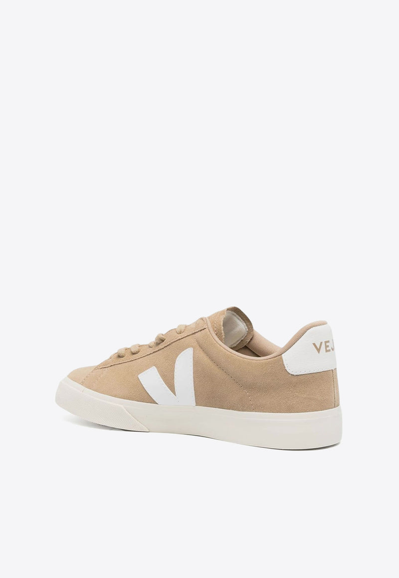 Veja Campo Low-Top Suede Sneakers Beige CP0302963B_DUNE WHITE