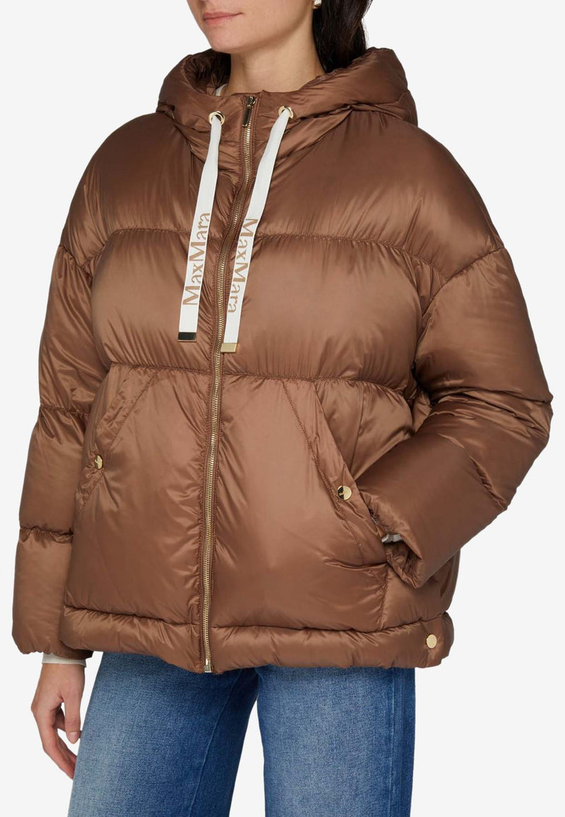 Max Mara The Cube Trebi Quilted Puffer Jacket  Brown 2429486135600TREBI_027