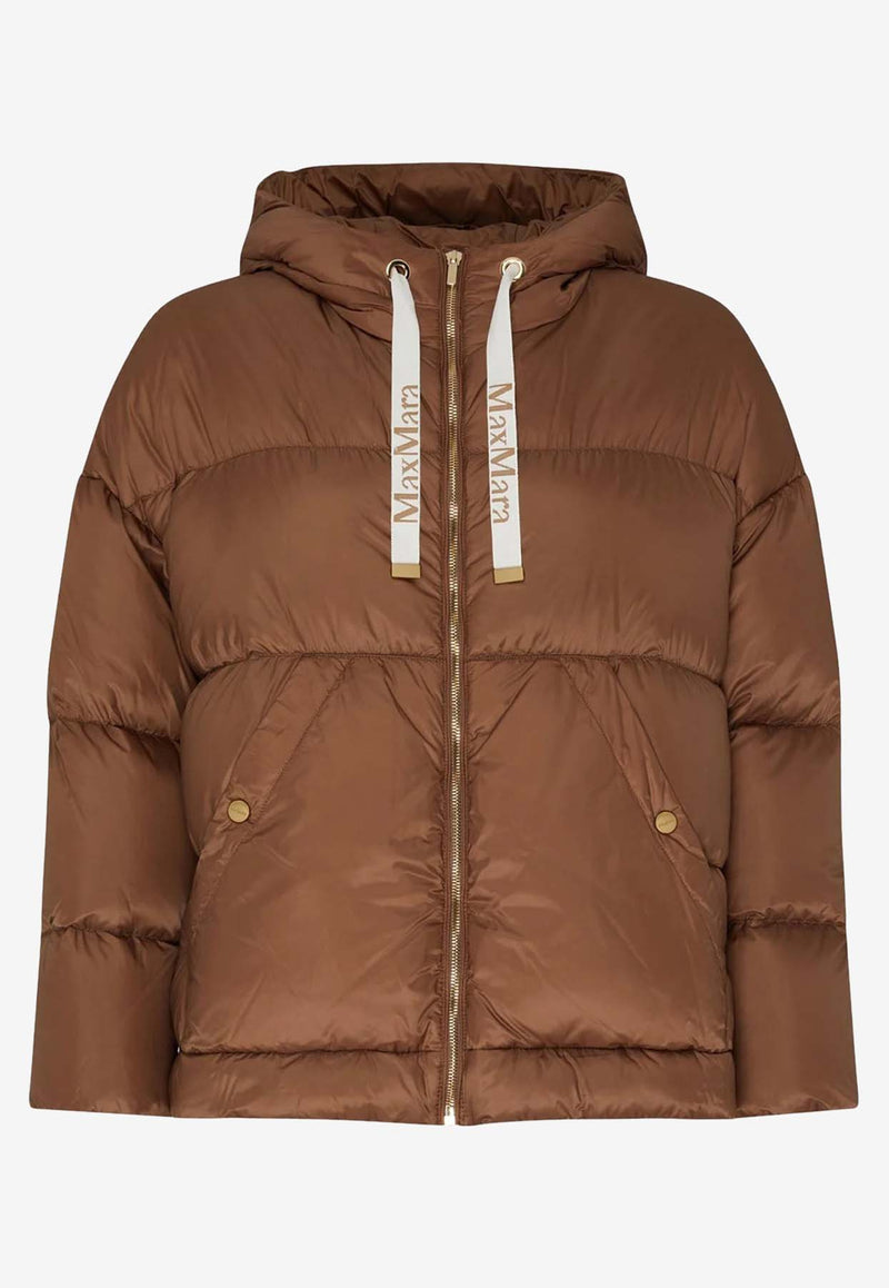 Max Mara The Cube Trebi Quilted Puffer Jacket  Brown 2429486135600TREBI_027