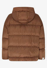 Max Mara The Cube Trebi Quilted Puffer Jacket  Brown 2429486135600TREBI_027