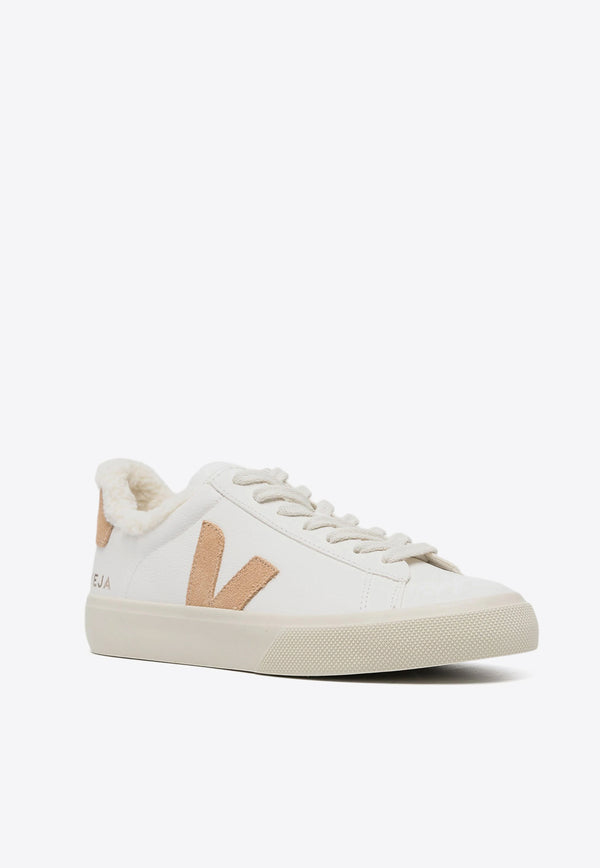 Veja Campo Winter Leather Sneakers White CW0503830A_EXTRA-WHITE/DESERT