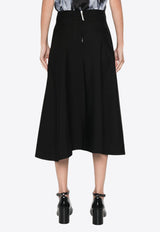 Marni Virgin-Wool High-Waist Midi Skirt Black GOMA0678SUTW839_00N99