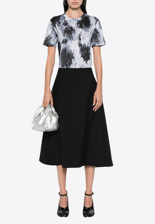 Marni Virgin-Wool High-Waist Midi Skirt Black GOMA0678SUTW839_00N99