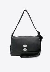 Zanellato Medium Postina Centauro Shoulder Bag Black 0687301120000M_Z0001