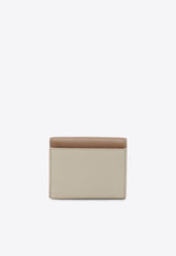 Burberry Tb Compact Wallet in Grained Leather Camel 8059623132133/P_BURBE-A1420