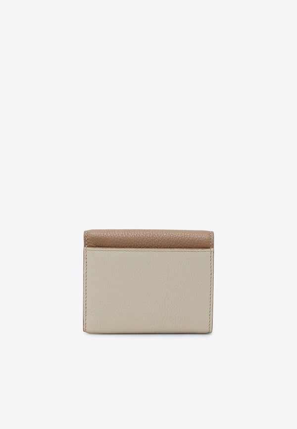 Burberry Tb Compact Wallet in Grained Leather Camel 8059623132133/P_BURBE-A1420