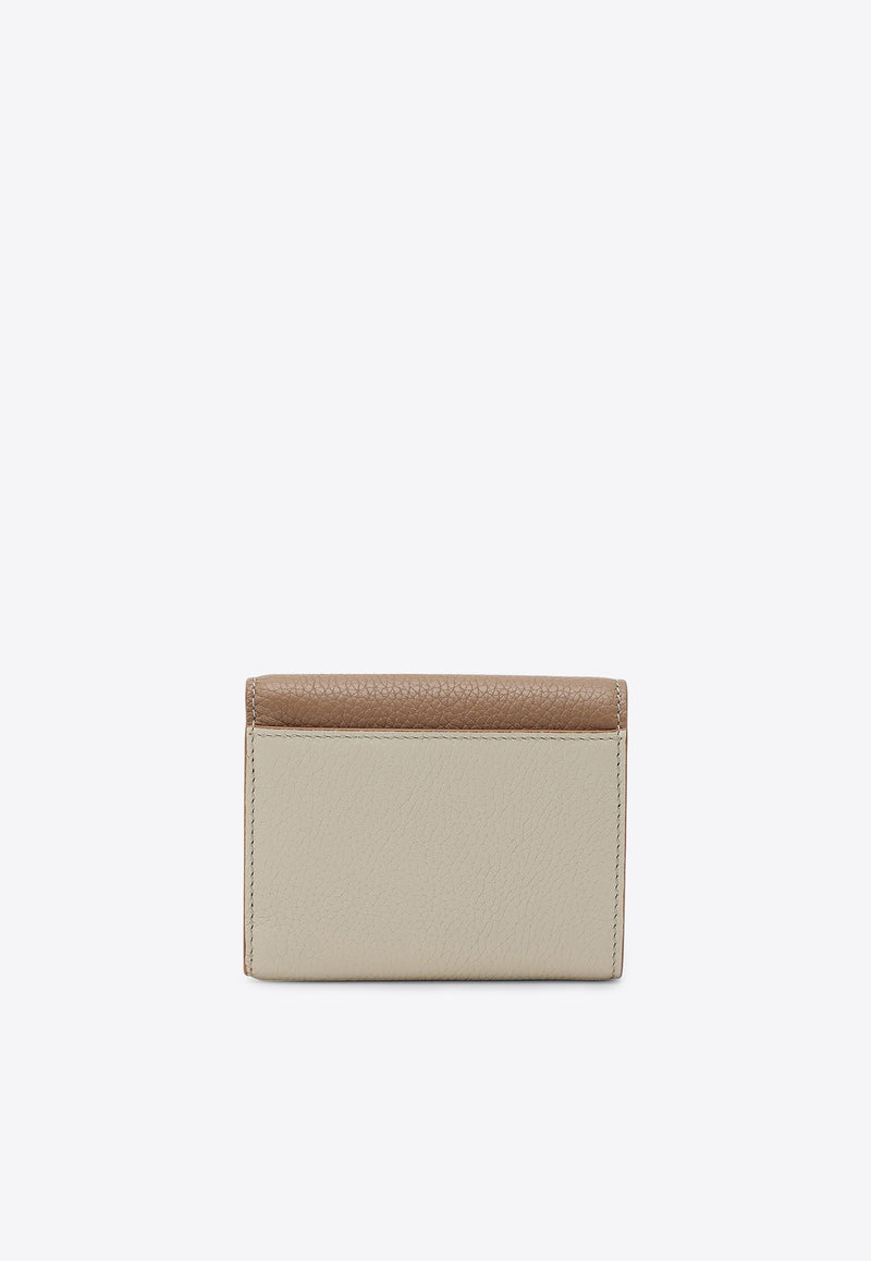 Burberry Tb Compact Wallet in Grained Leather Camel 8059623132133/P_BURBE-A1420