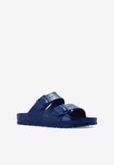 Birkenstock Arizona Logo-Detail Slides Blue 1019142 0-NAVY