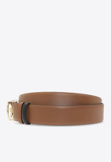 Salvatore Ferragamo Gancini Reversible Leather Belt Brown 23A564 DONNA H 35 674471-SELLA