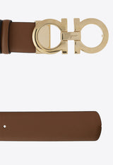 Salvatore Ferragamo Gancini Reversible Leather Belt Brown 23A564 DONNA H 35 674471-SELLA