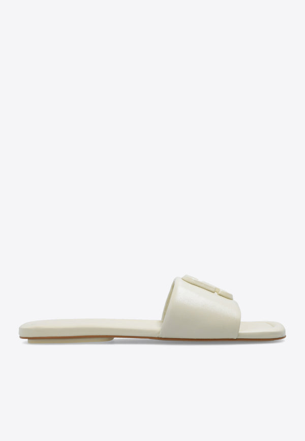 Marc Jacobs The J Marc Leather Flat Sandals Cream 2P3FSA006F06 0-123