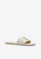 Marc Jacobs The J Marc Leather Flat Sandals Cream 2P3FSA006F06 0-123