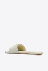 Marc Jacobs The J Marc Leather Flat Sandals Cream 2P3FSA006F06 0-123