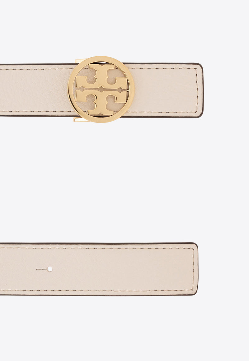 Tory Burch Miller Reversible Leather Belt White 138935 0-139