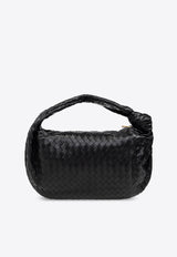 Bottega Veneta Jodie Intrecciato Leather Top Handle Bag Black 600263 VCPP0-8425