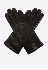 Bottega Veneta Intrecciato Leather Gloves Fondant 730849 V0171-2113