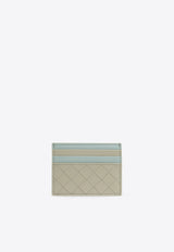 Bottega Veneta Bi-Color Intrecciato Leather Cardholder Travertine 742325 VCPPE-2904