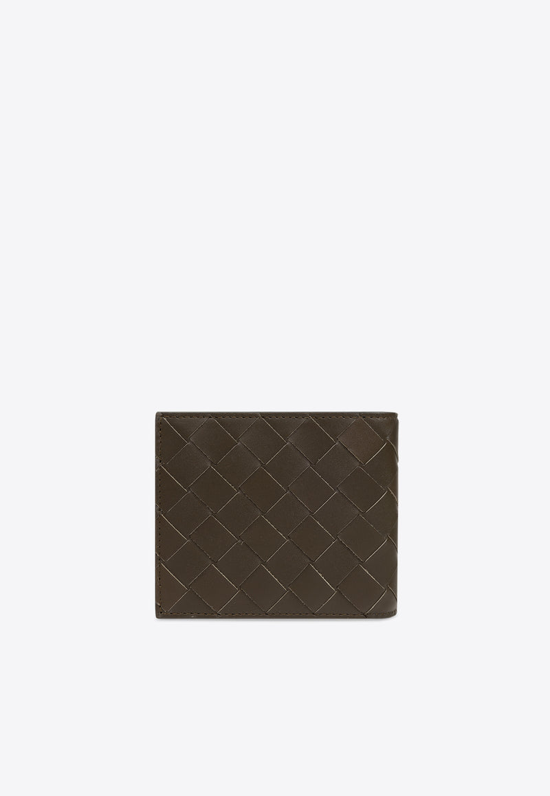 Bottega Veneta Intrecciato Leather Bi-Fold Wallet Kaki 743211 VCPQ6-3392